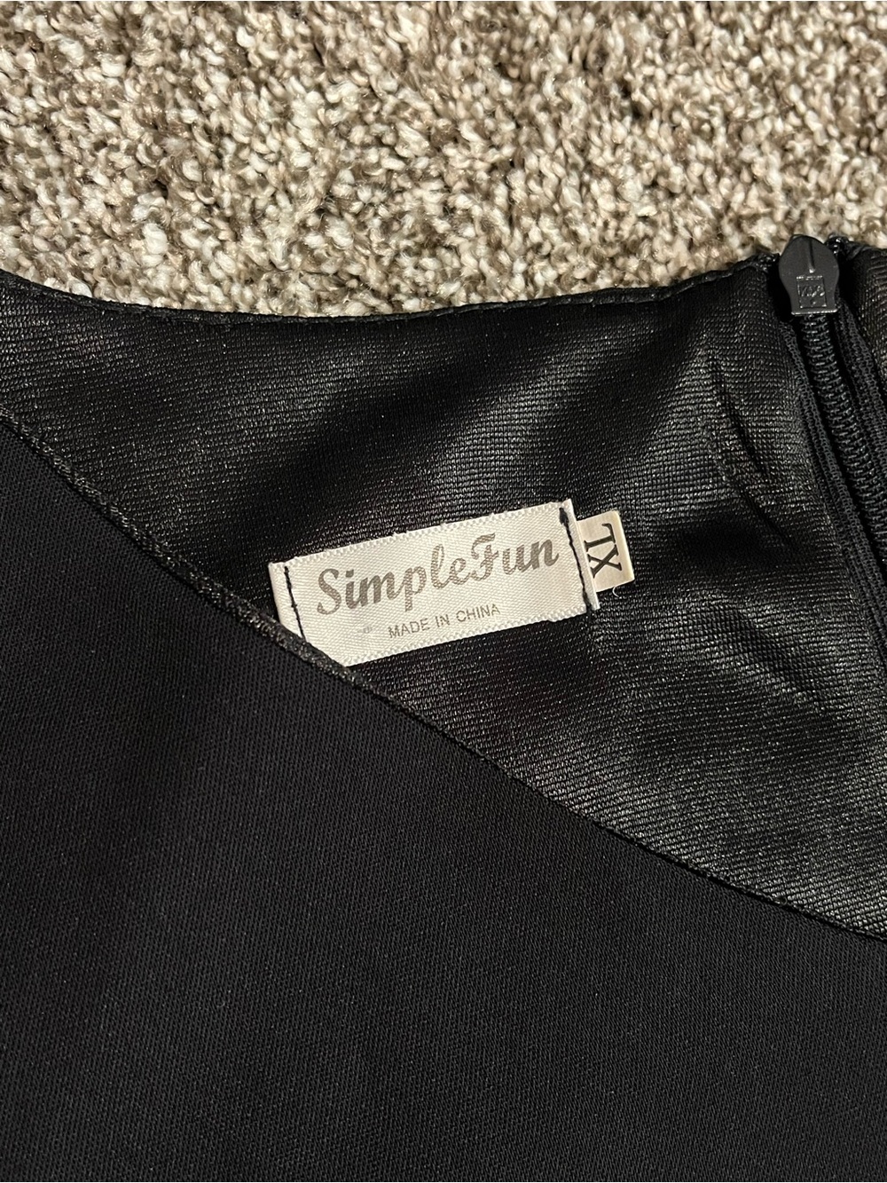 SimpleFun Black Ruffle-Sleeve Tunic Top - Picture 3 of 5